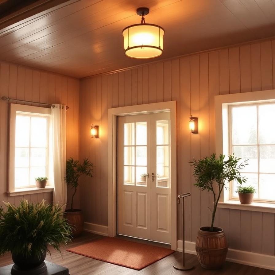 Indgang til boutiquehotel på landet